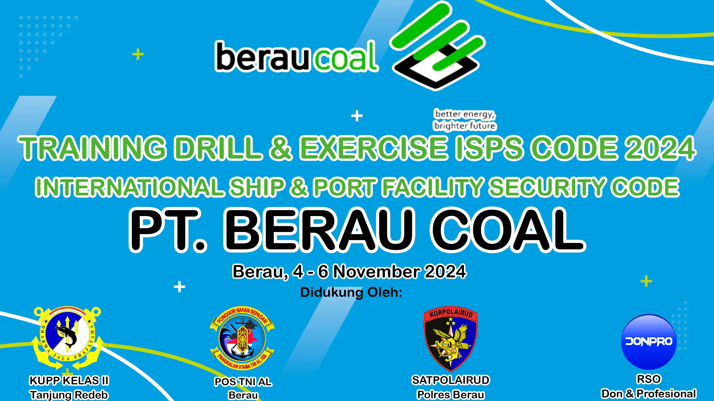 TRAINING DRILL & EXERCISE ISPS CODE PT BERAU COAL 2024